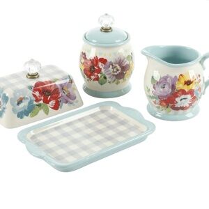 The Pioneer Woman Floral Serveware Set - Blue, Red, Purple